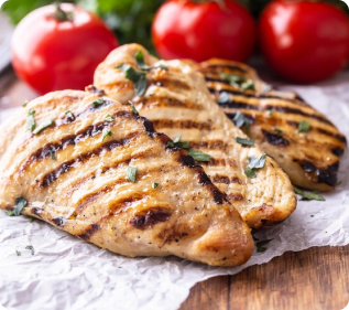 Chicken hummus wrap